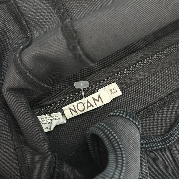 Noam Dress Anouk Black Grey Cross Back Corset Midi Bodycon Cocktail Revolve XS - Picture 4 of 4